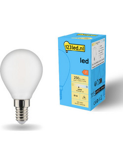 Λάμπα LED 123LED E14 G45 Dimmable 4000K 250lm 2.5W Neutral White