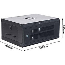 Επιτοίχο RACK 4U AR-530-4U με γυάλινη πόρτα & αποσπώμενα πλαϊνά - ART-AR-530-4U