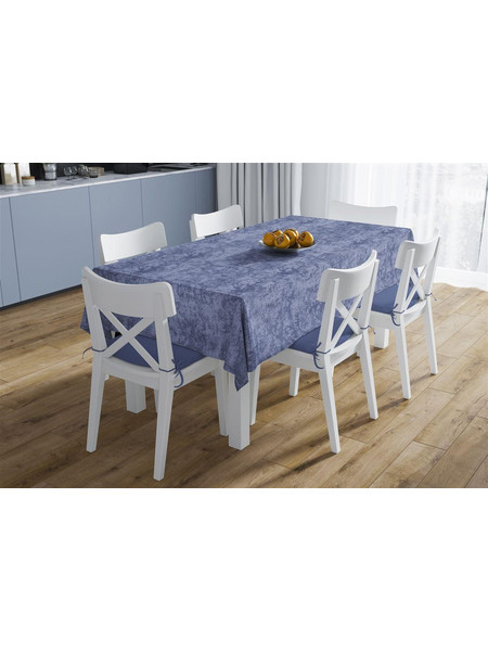 ΑΛΕΚΙΑΣΤΟ ΣΕΤ 2 τεμ (ΤΡΑΠ/ΛΟ 140X140 & ΤΡΑΒΕΡΣΑ 40X140) Panama Shadow Dark Blue 70/30 Cott/Pol Dimcol