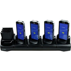 ZEBRA TC53/TC58 4 SLOT AND 4 SPARE BATTERY CHARGING CRADLE. WITH SHIMS AND POWER SUPPLY. COUNTRY SPECIFIC AC LINE CORD SOLD SEPERATELY - Part Number: CRD-NGTC5-5SC4B