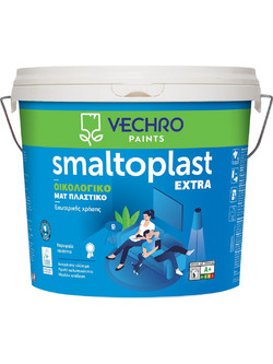 Vechro Smaltoplast Extra Eco Οικολογικό Πλαστικό Χρώμα Εσωτερικού Χώρου Λευκό 3lt