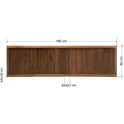 ΞΥΛΙΝΟΣ ΦΡΑΧΤΗΣ ΚΛΕΙΣΤΟΥ ΤΥΠΟΥ 180X50CM-TESIAS GROUP