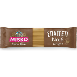 MISKO Ολικής Άλεσης Σπαγγέτι No6 500gr