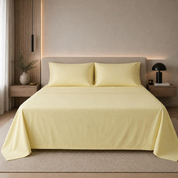 Astron Σεντόνι Υπέρδιπλο Βαμβακερό 250x270 6258 Yellow