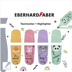 Μαρκαδόρος υπογραμμίσεως mini animal 4τεμ. Eberhard Faber