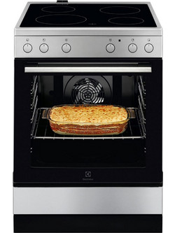 Electrolux LKR62000BX Κουζίνα Ηλεκτρική 73lt με Κεραμικές Εστίες 59.6cm