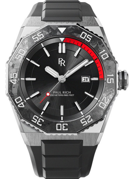 Paul Rich Aquacarbon Pro Midnight Ανδρικό Ρολόι PR-45210