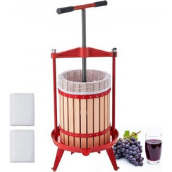 Πρέσα Φρούτων VEVOR, 4.75Gal/18L Χειροκίνητος Παρασκευαστής Χυμού, Καλάθι από Στερεή Οξιά, Παραδοσιακός Χυμοποιητής με 2 Σακούλες Φίλτρου, Ανθεκτική Λαβή Σχήματος Τ για Πρέσα Μήλου και Σταφυλιού, Κουζ