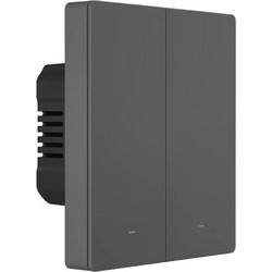 SONOFF Έξυπνος επιτοίχιος διακόπτης WiFi M5-2C-80 (2 καναλιών, για πλαίσιο, γραφίτης)
