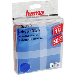 HAMA Φάκελος Cd για 1 Δίσκο με Διάφανη Πρόσοψη σε Διάφορα Χρώματα 51067