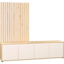 Fylliana Έπιπλο Τηλεόρασης Artisan Oak / Sand 189x42x170cm Stonex 819-226-058