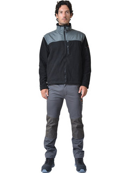 Ζακέτα ERGOLINE fleece μαύρο - γκρι
