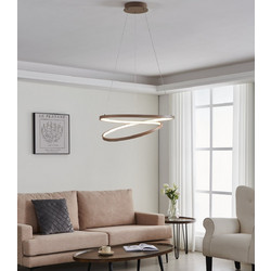 Eglo Ruotale Κρεμαστό Φωτιστικό LED Μπεζ O55cm 901139