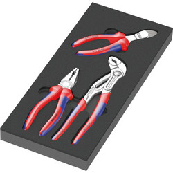 9780 Schaumstoffeinlage KNIPEX Zangen-Set 1, 3part (Black/grey, fr Tool Rebel Werkstattwagen)