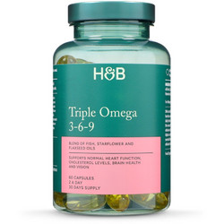 Holland & Barrett Triple Omega 3-6-9 Έλαιο Λιναρόσπορου & Ιχθυέλαιο 60 Κάψουλες
