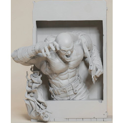 Άβαφη 3D Φιγούρα Drax Comics Poster Bust Files για Βάψιμο DIY (Δώρο τα Χρώματα)