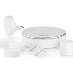 Somfy Home Alarm 2401497 Ασύρματο Σύστημα Συναγερμού με 1 Ανιχνευτή Κίνησης, 3 Αισθητήρες Πόρτας, 1 Σειρήνα, 2 Tag, Κέντρο (Wi-Fi, Bluetooth)