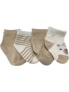 Gamberritos Καλτσάκια Newborn Σετ 4τμχ. Μπεζ