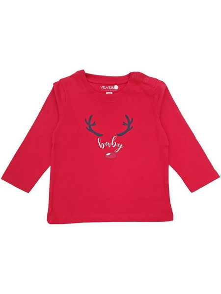 Μπλουζάκι Μακρυμάνικο Rudolf Baby Venere Red