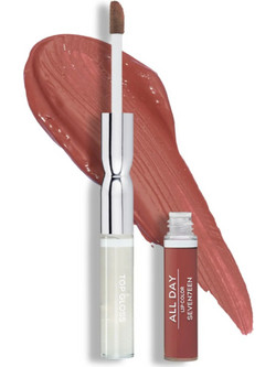 Seventeen All Day & Top Gloss 28 Plum Brown Long Lasting Liquid Κραγιόν 10ml