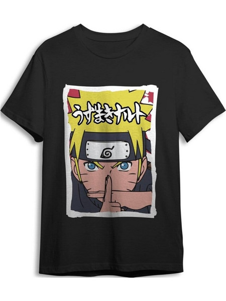 Naruto Shippuden T-Shirt X Black Size S