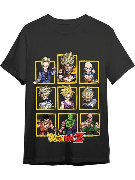 Dragon Ball Z T-Shirt Characters Black Size L