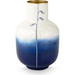Μεταλλικό Βάζο 30cm Pip Studio - Pip & The Blue Bird Tie-dye Blue