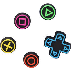 Αξεσουάρ παπουτσιού Crocs Game Controller 5 Pack 10014838-UNC
