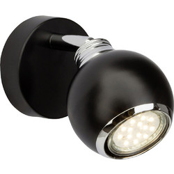 Σποτ Μονόφωτο Brilliant Ina G77710/06 Chrome/Black
