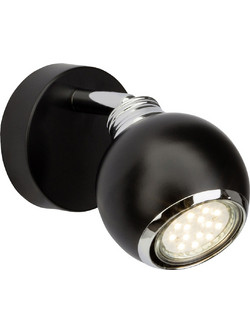 Σποτ Μονόφωτο Brilliant Ina G77710/06 Chrome/Black