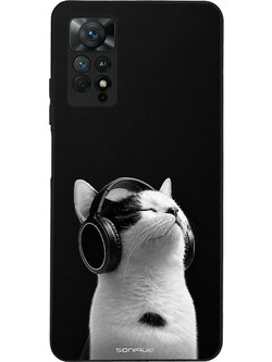 Sonique Men's Edition Θήκη Xiaomi Redmi Note 11 Pro/Note 12 Pro White Audio Kitten