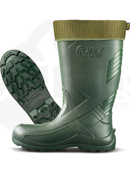 Drywalker X-Track Ultra Γαλότσες Εργασίας Γονάτου με Γούνα Πράσινες