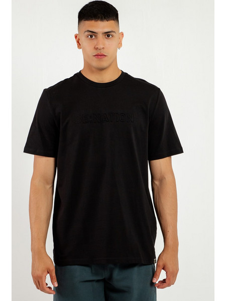 Be:Nation Embosed Logo Tee 05312515-01 Μαύρο