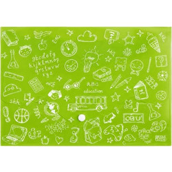 Φάκελος με Κουμπί Doodle Bag A4 Λαχανί FP2504 Typotrust