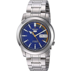 Seiko Ανδρικό Ρολόι Αυτόματο με Ασημί Μεταλλικό Μπρασελέ SNKK27K1