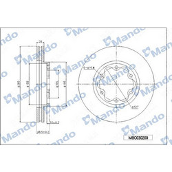 Mando MBC030200 - MANDO ΔΙΣΚΟΠΛΑΚΕΣ