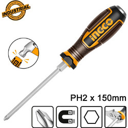 Κατσαβίδι Σταυρού Χτυπητό PH2x150mm | INGCO | HGTPH2150