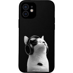 Sonique Men's Edition Back Cover Audio Kitten White (iPhone 12)