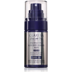 Claresa Care All Day Protective & Moisturising Mist σταθεροποιητικό σπρέι για μεικ απ με ενυδατικό αποτέλεσμα SPF 20 50 ml