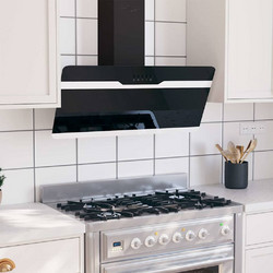 vidaXL 51669 Απορροφητήρας Καμινάδα-Τζάκι 90cm Μαύρος