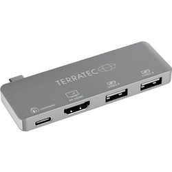 TerraTec Connect C4 USB-C Docking Station με HDMI 4K PD Ασημί