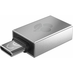 Cherry Αντάπτορας= Μετατροπέας USB-C male σε USB-A female Ασημί 1τμχ