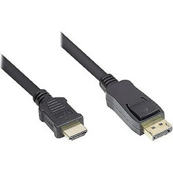 Good Connections Καλώδιο DisplayPort to HDMI Male 1m Black DP-HDMI1