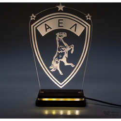 World of Wood - Φωτιστικό LED ΑΕΛ Λάρισας W00942 Πολύχρωμο