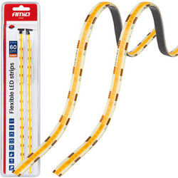 Amio - Ταινία LED COB 12V Πορτοκαλί 2x30cm Flexible για Εντυπωσιακό Εσωτερικό Φωτισμό & Easy Install - Σετ 2 Τεμ. (04572/AM)