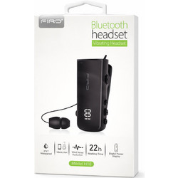 Firo H16J Ακουστικό Bluetooth In Ear Πέτου Ανθεκτικό στο Νερό Black