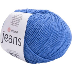 Νήμα Πλεξίματος Jeans για Καλοκαιρινά Πλεκτά 55% βαμβάκι και 45% ακρυλικό 50gr 160mtr. σε Μπλε Ραφ 15 1τεμ