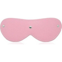 Ροζ Δερμάτινη Μάσκα Ματιών - Toyz4Lovers Fetish Art Sexy Blindfold Mask Pink 20cm