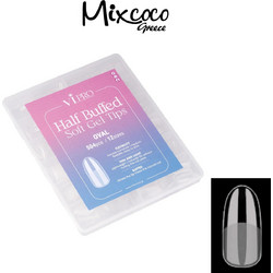 Mixcoco Soft Gel Tips Half Buffed Oval 504τμχ