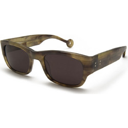 Hally&son HS575 S03 Γυαλιά Ηλίου Τετράγωνα Κοκάλινα Καφέ με Μαύρο Polarized Φακό